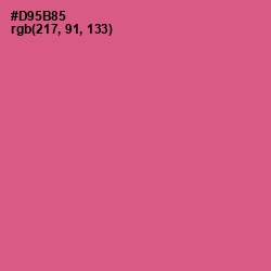 #D95B85 - Mulberry Color Image