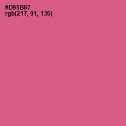 #D95B87 - Mulberry Color Image
