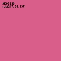 #D95E89 - Mulberry Color Image