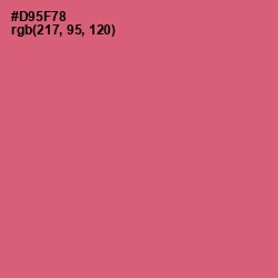 #D95F78 - Cranberry Color Image