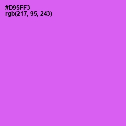 #D95FF3 - Heliotrope Color Image