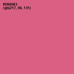 #D96083 - Charm Color Image