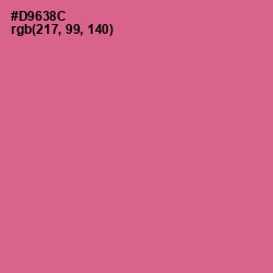 #D9638C - Charm Color Image