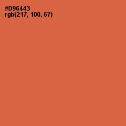#D96443 - Red Damask Color Image