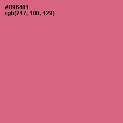 #D96481 - Charm Color Image