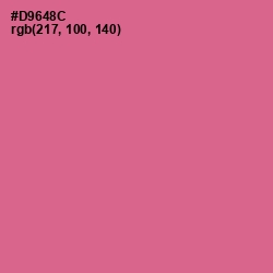 #D9648C - Charm Color Image