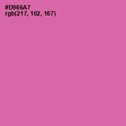 #D966A7 - Hopbush Color Image