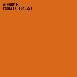 #D9681B - Hot Cinnamon Color Image