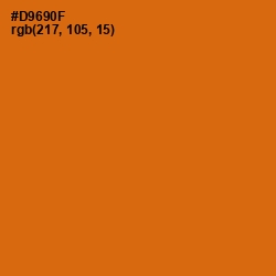 #D9690F - Bamboo Color Image