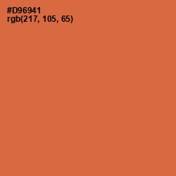 #D96941 - Red Damask Color Image