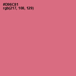 #D96C81 - Charm Color Image