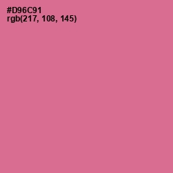 #D96C91 - Charm Color Image