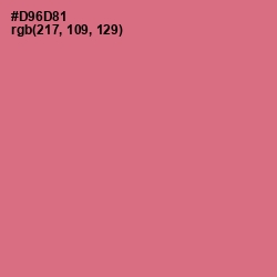 #D96D81 - Charm Color Image