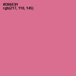 #D96E91 - Charm Color Image