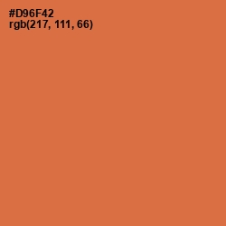 #D96F42 - Red Damask Color Image