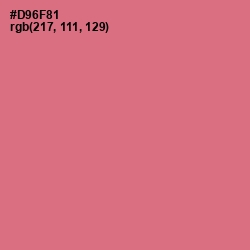 #D96F81 - Charm Color Image