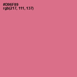#D96F89 - Charm Color Image