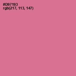 #D97193 - Charm Color Image