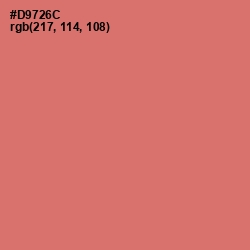 #D9726C - Japonica Color Image