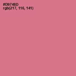 #D9748D - Charm Color Image