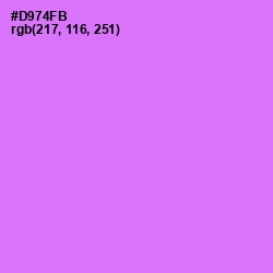 #D974FB - Heliotrope Color Image