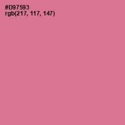 #D97593 - Charm Color Image