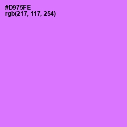 #D975FE - Heliotrope Color Image