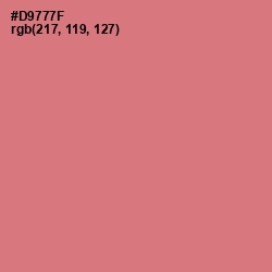 #D9777F - Contessa Color Image