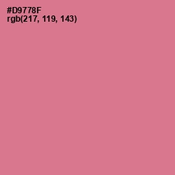 #D9778F - Charm Color Image