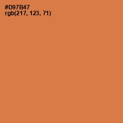 #D97B47 - Raw Sienna Color Image