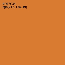 #D97C31 - Ochre Color Image