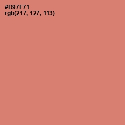 #D97F71 - Japonica Color Image