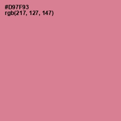 #D97F93 - Charm Color Image