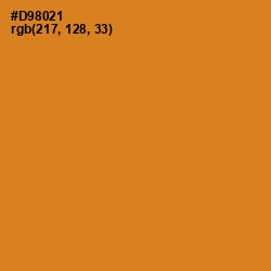 #D98021 - Brandy Punch Color Image