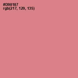 #D98187 - My Pink Color Image