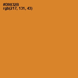 #D9832B - Brandy Punch Color Image