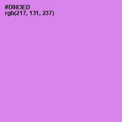 #D983ED - Lavender Magenta Color Image