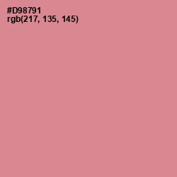 #D98791 - My Pink Color Image