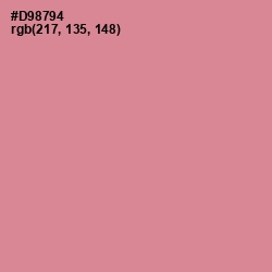 #D98794 - Puce Color Image