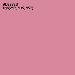 #D9879D - Puce Color Image