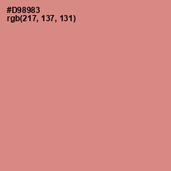 #D98983 - My Pink Color Image
