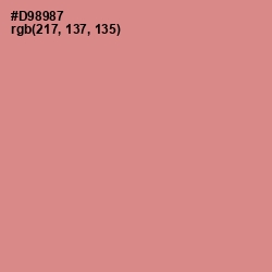 #D98987 - My Pink Color Image