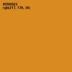 #D98B22 - Brandy Punch Color Image