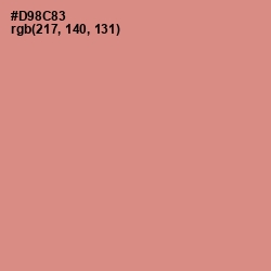 #D98C83 - My Pink Color Image
