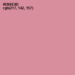 #D98E9D - Puce Color Image