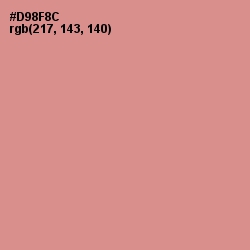 #D98F8C - My Pink Color Image
