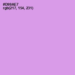 #D99AE7 - Light Wisteria Color Image
