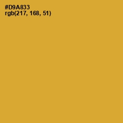 #D9A833 - Old Gold Color Image