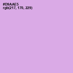 #D9AAE5 - Perfume Color Image