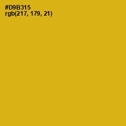 #D9B315 - Gold Tips Color Image